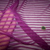 Resille lycra rayures fantaisie fuchsia 1