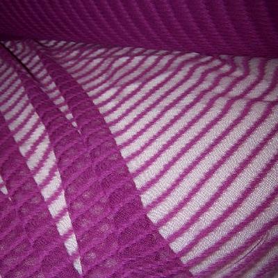 Resille lycra rayures fantaisie fuchsia 3 