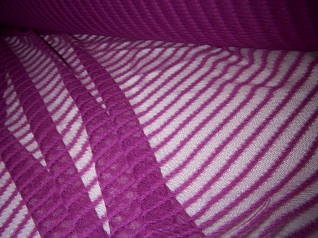 Resille lycra rayures fantaisie fuchsia 3