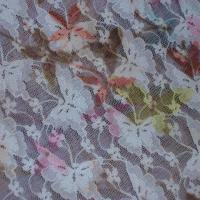 Resille lycra rose pale imprime motif papillon 3 
