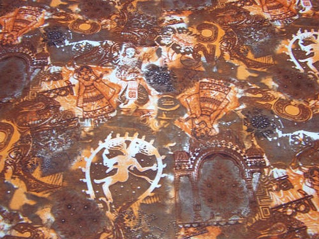 Resille lycra shiva teintes brun citrouille 1