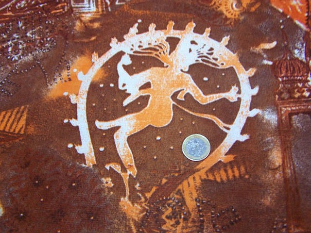 Resille lycra shiva teintes brun citrouille 3