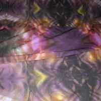 Resille lycra tie and dye ocre violet 4 