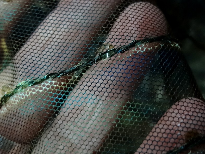 Resille marron bleu vert fleurie a sequins 2