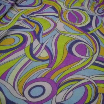 Resille mousse motif vintage psychedelique 1 