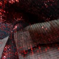 Resille noire fils lurex rouge 4 