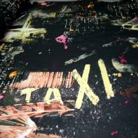 Resille noire motif urbain 1