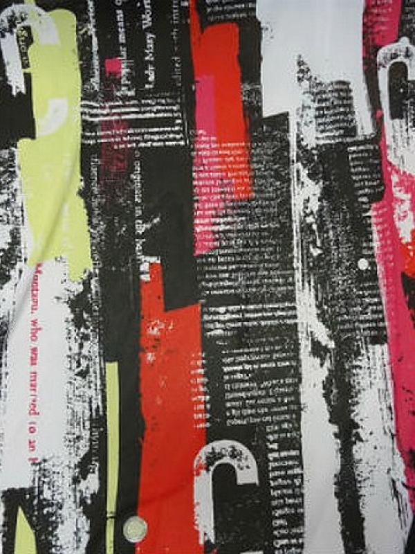 Resille page imprimee rouge fuchsia topaze noir blanc 1 