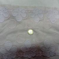 Resille rose pale brodee fleurs blob 1 