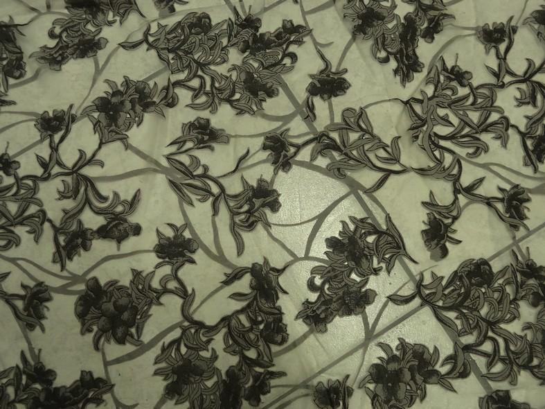 Resille tres fine kaki aspect devore 2