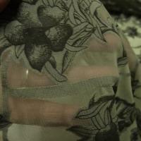 Resille tres fine kaki aspect devore 3