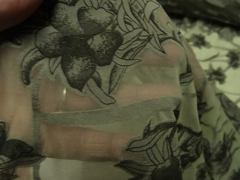 Resille tres fine kaki aspect devore 3