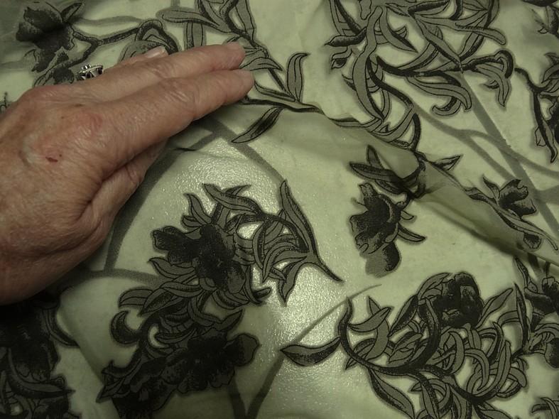 Resille tres fine kaki aspect devore 4