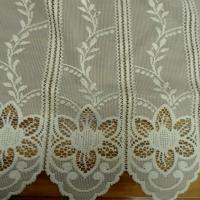 Rideau facon crochet blanc creme 1 68 m 1 