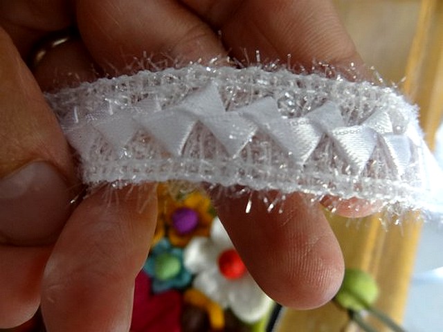Ruban blanc rafia et satin 03