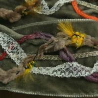 Ruban bohemienne velours kaki 4 