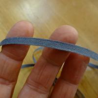 Ruban coton plat gris moyen 2