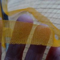 Ruban de resille jaune moutarde 12 mm 3 