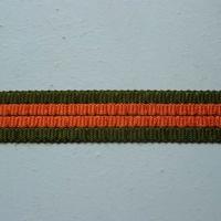 Ruban dragon kaki et orange 1 