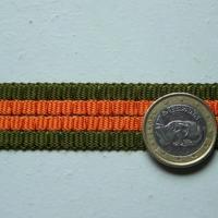 Ruban dragon kaki et orange 2 