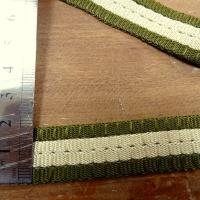 Ruban dragon plat kaki et blanc casse 2