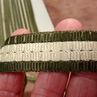 Ruban dragon plat kaki et blanc casse 3