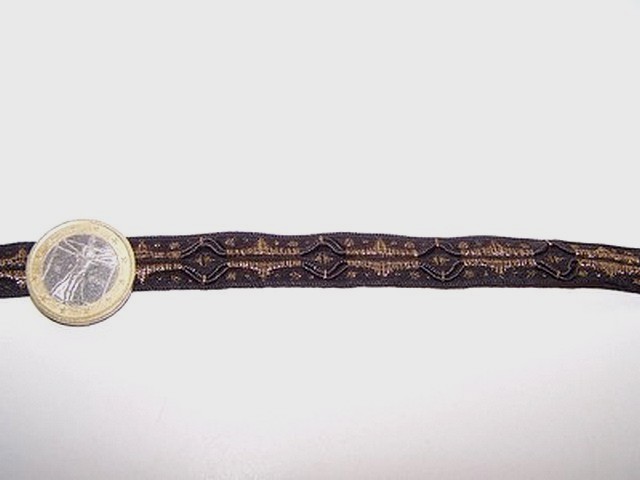 Ruban eclat vieil or et noir 1