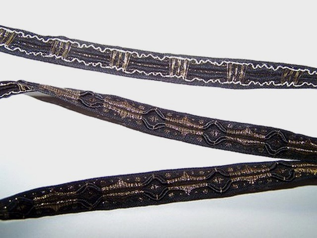 Ruban eclat vieil or et noir 2