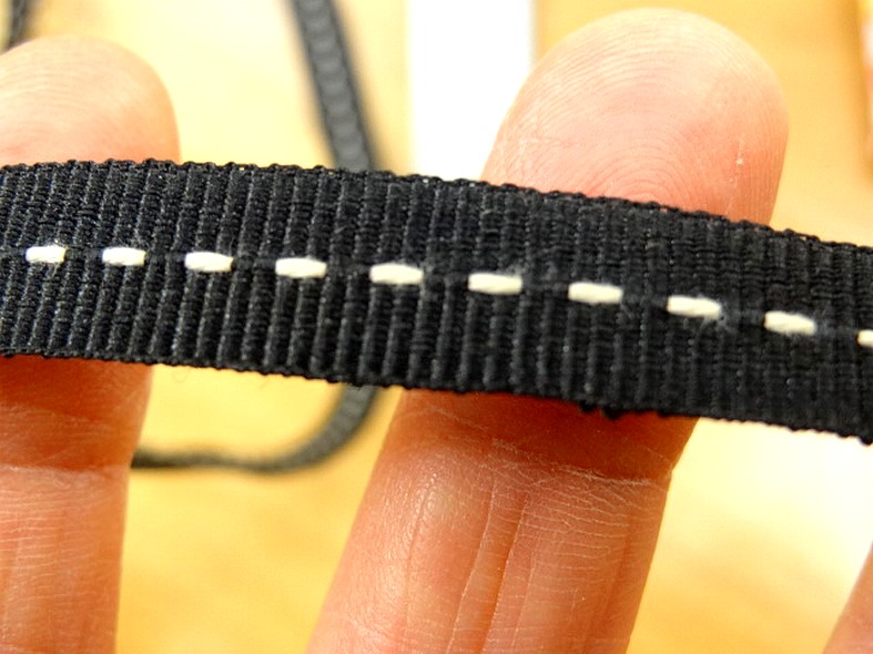 Ruban gros grain noir scenario 10 mm 1