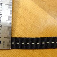 Ruban gros grain noir scenario 10 mm 2