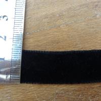 Ruban panne de velours noir 16 mm 2 