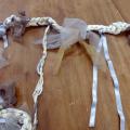 Ruban tresse a nouer blanc casse gris clair 1 