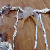 Ruban tresse a nouer blanc casse gris clair 1