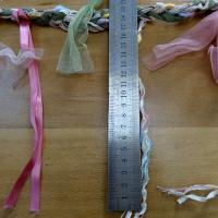 Ruban tresse a nouer rose kaki 3 