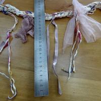 Ruban tresse a nouer vieux rose mauve 3 