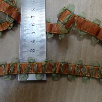 Ruban trianon rouille et vert meleze 1 