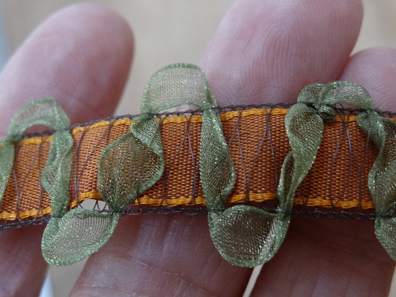 Ruban trianon rouille et vert meleze 2