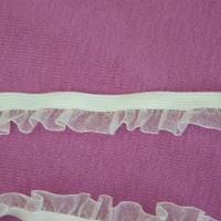 Ruban tutu elastique volant d organza blanc nacre 2 