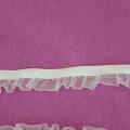 Ruban tutu elastique volant d organza blanc nacre 3 