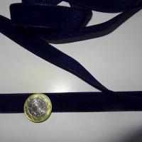 Ruban velours bleu de minuit 16 mm 1