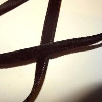 Ruban velours chocolat 9 mm 2