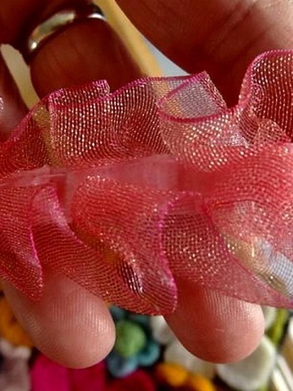 Ruban velours rose et taffetas 01 3