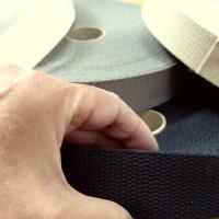 Sangle tressee plate 30 mm noir beige blanc gris 4 