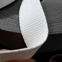 Sangle tressee plate 30 mm noir beige blanc gris 6 