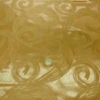 Satin a volutes faconne or jaune 1 