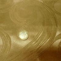 Satin a volutes faconne or jaune 2 
