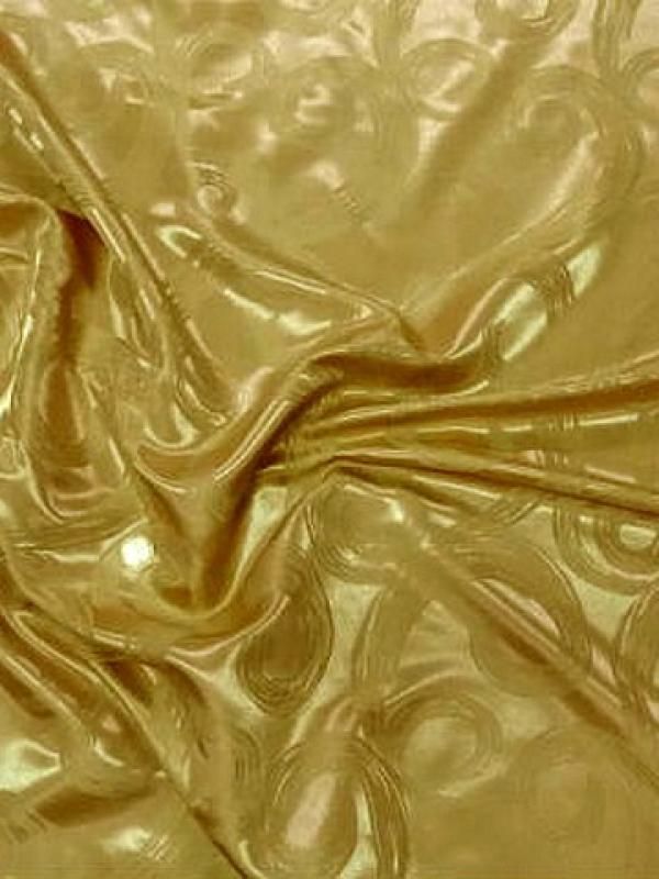 Satin a volutes faconne or jaune 4 