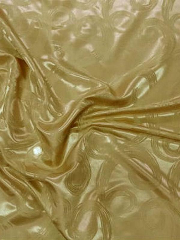 Satin a volutes faconne or pale 4 