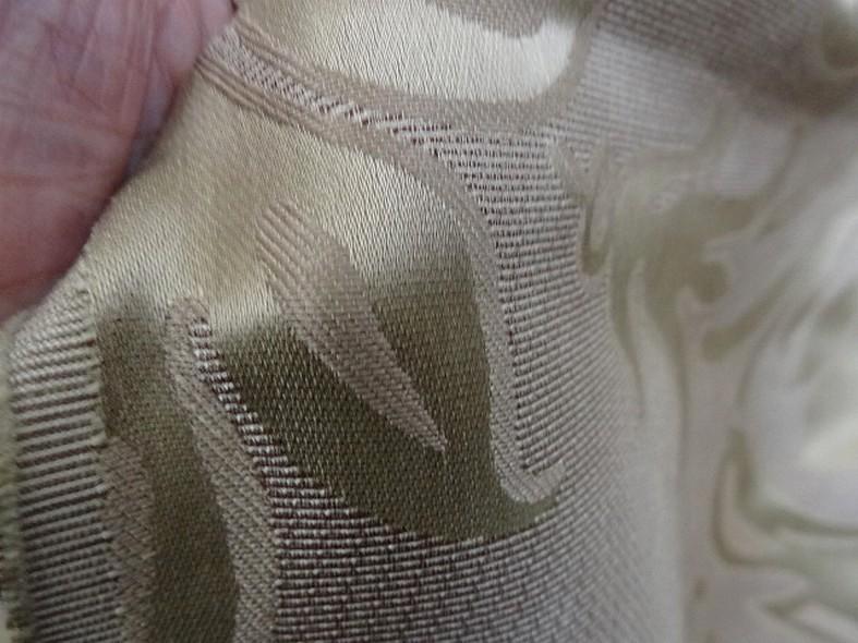 Satin ameublement damas classique beige bronze clair 1