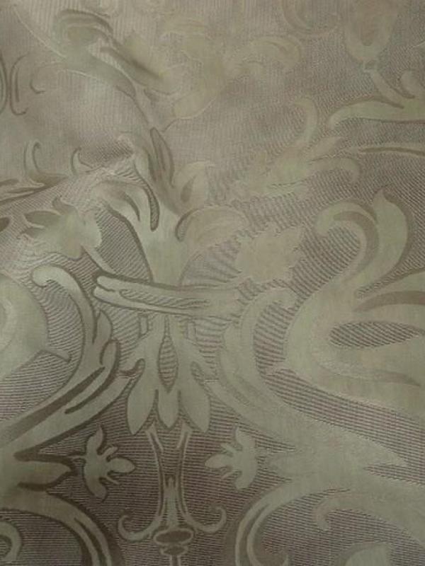 Satin ameublement damas classique beige bronze clair 2 